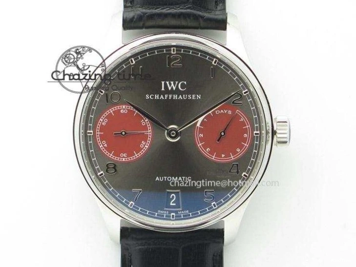 MIROTIME 0227 Seasonal Portuguese Tourbillon IW5463 SS ZF Best Edition Blue Dial on Black Leather Strap 7171